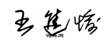 朱锡荣王进愉草书个性签名怎么写