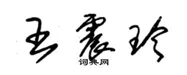 朱锡荣王震玲草书个性签名怎么写