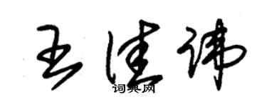 朱锡荣王佳讳草书个性签名怎么写