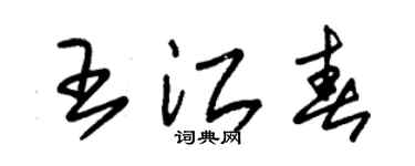 朱锡荣王江春草书个性签名怎么写
