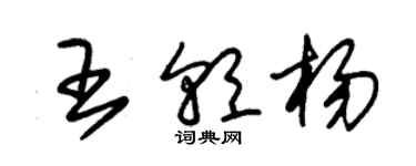 朱锡荣王朝杨草书个性签名怎么写