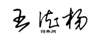朱锡荣王德杨草书个性签名怎么写