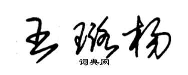 朱锡荣王璐杨草书个性签名怎么写