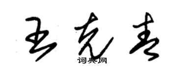 朱锡荣王克青草书个性签名怎么写