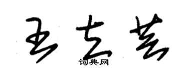 朱锡荣王立芸草书个性签名怎么写
