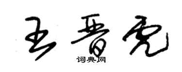 朱锡荣王晋虎草书个性签名怎么写