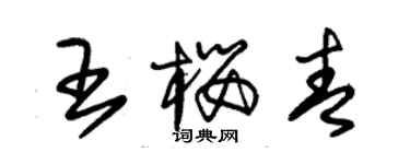 朱锡荣王樱青草书个性签名怎么写