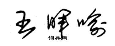 朱锡荣王晖喻草书个性签名怎么写