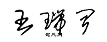朱锡荣王瑞闻草书个性签名怎么写