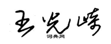 朱锡荣王光崎草书个性签名怎么写