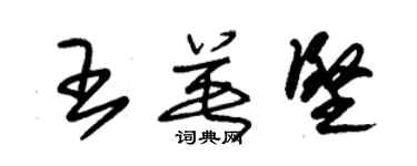 朱锡荣王英坚草书个性签名怎么写