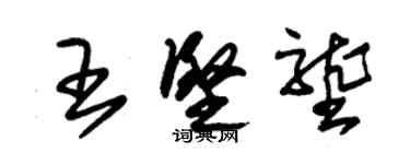 朱锡荣王坚垄草书个性签名怎么写