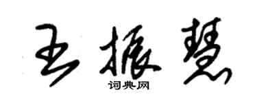 朱锡荣王振慧草书个性签名怎么写