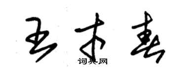朱锡荣王才春草书个性签名怎么写