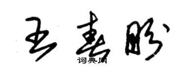 朱锡荣王春盼草书个性签名怎么写