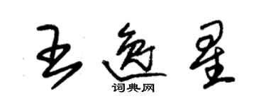 朱锡荣王逸星草书个性签名怎么写