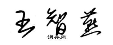 朱锡荣王智燕草书个性签名怎么写