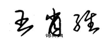 朱锡荣王肖维草书个性签名怎么写