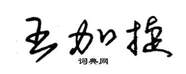 朱锡荣王加捷草书个性签名怎么写