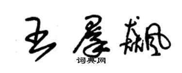 朱锡荣王群飚草书个性签名怎么写