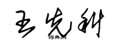 朱锡荣王先科草书个性签名怎么写