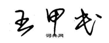 朱锡荣王甲民草书个性签名怎么写