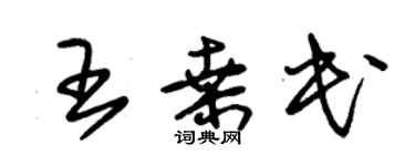 朱锡荣王桑民草书个性签名怎么写