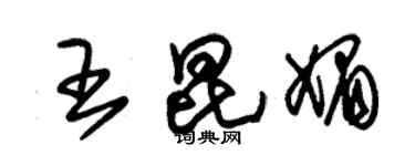 朱锡荣王昆媚草书个性签名怎么写