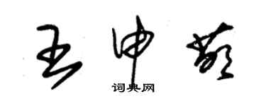 朱锡荣王申萌草书个性签名怎么写
