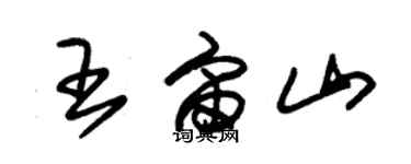 朱锡荣王宙山草书个性签名怎么写