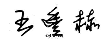 朱锡荣王丰赫草书个性签名怎么写