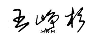 朱锡荣王峥杉草书个性签名怎么写