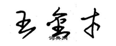 朱锡荣王金才草书个性签名怎么写