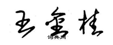 朱锡荣王金桂草书个性签名怎么写