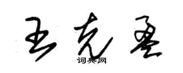 朱锡荣王克盈草书个性签名怎么写