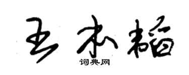 朱锡荣王本韬草书个性签名怎么写