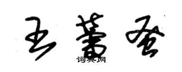 朱锡荣王蕾蚤草书个性签名怎么写