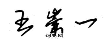 朱锡荣王崇一草书个性签名怎么写