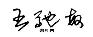 朱锡荣王驰敏草书个性签名怎么写