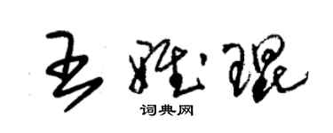 朱锡荣王雅琨草书个性签名怎么写