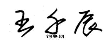 朱锡荣王千辰草书个性签名怎么写