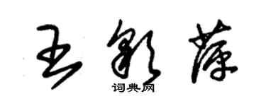 朱锡荣王彩萍草书个性签名怎么写