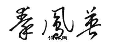 骆恒光秦凤英草书个性签名怎么写