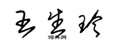 朱锡荣王生玲草书个性签名怎么写