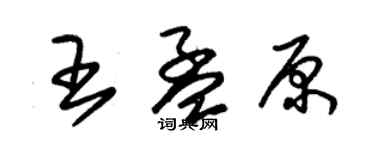 朱锡荣王孟原草书个性签名怎么写