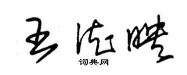 朱锡荣王德映草书个性签名怎么写