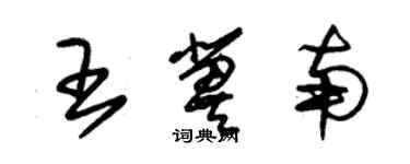 朱锡荣王冀南草书个性签名怎么写