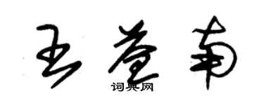 朱锡荣王益南草书个性签名怎么写