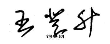 朱锡荣王登升草书个性签名怎么写