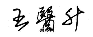 朱锡荣王医升草书个性签名怎么写